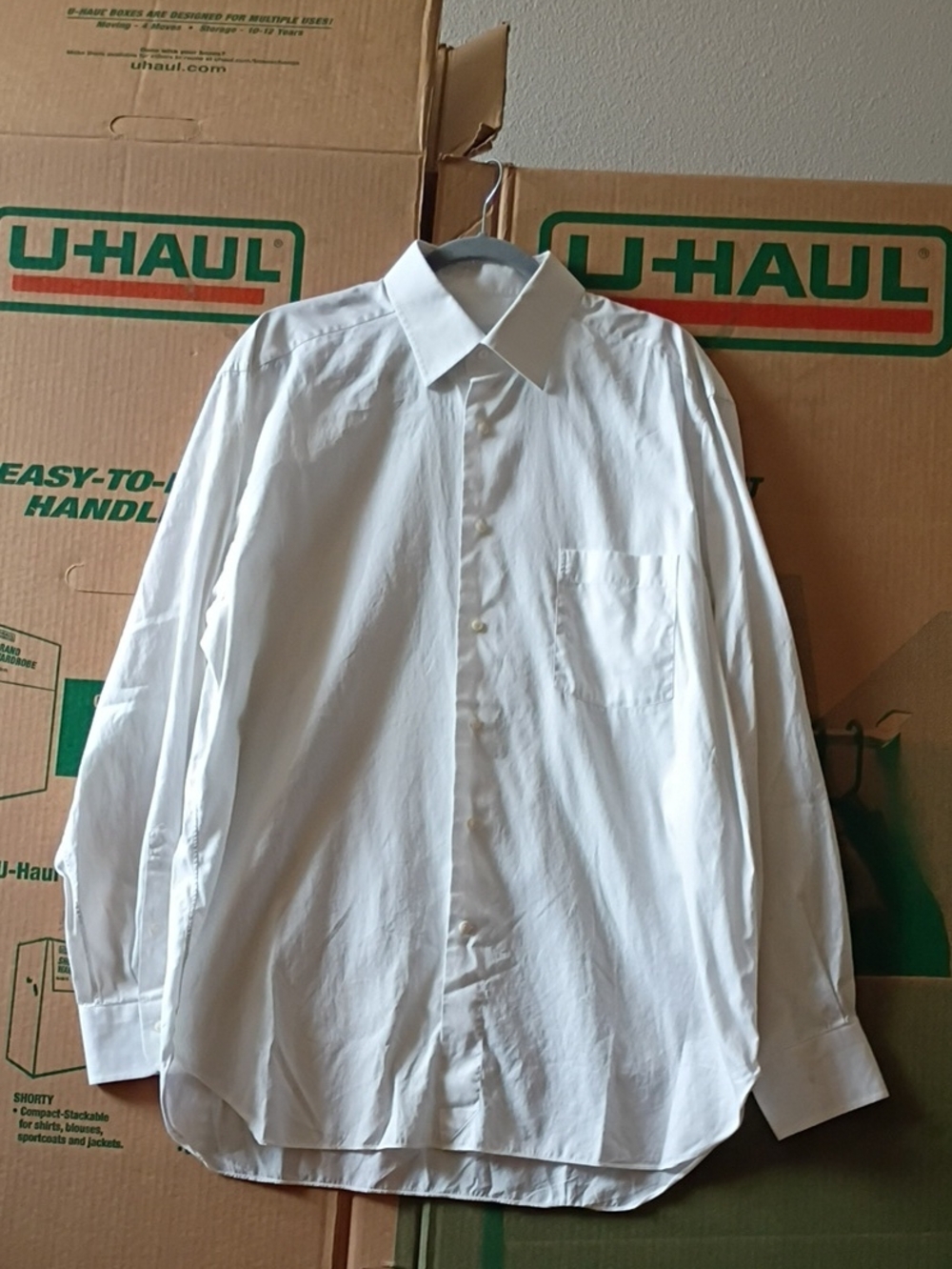 Zegna Classic Men's White Button-Down 100% Cotton Shirt sz 43/17
